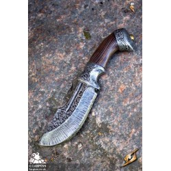 Hunters Knife  - Steel - Coreless LARP Throwing Weapon