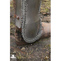 Persian Greaves - Polished Steel