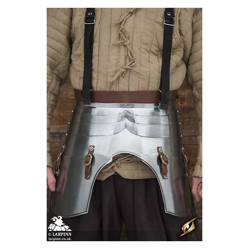 Faulds and Tassets - Polished Metal - Upper Leg Armour - LARP Costume