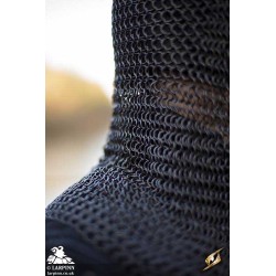 Alaric Chainmail Coif - Epic Black