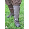 Ajax Leather Leg Greaves - Brown