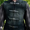Garen Leather Vest - Short - Black