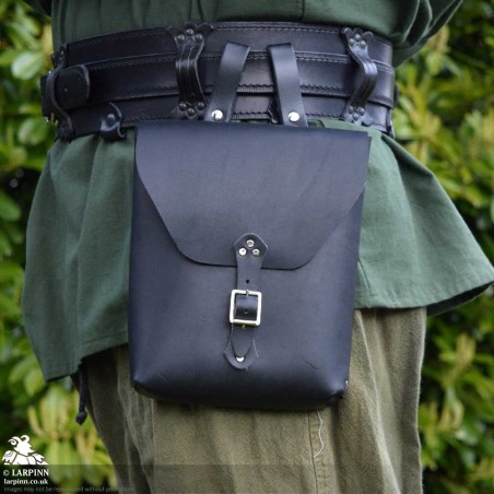 Corym A5 Leather Pouch - Black