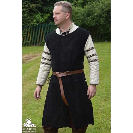  Justus Leather Jerkin - Black