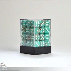 Dice Block - 36 Marble Oxi-Copper Six Sided D6