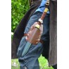 Earl Dagger Leg Scabbard - Brown - With Handle Popper