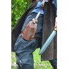 Earl Dagger Leg Scabbard - Brown - With Handle Popper