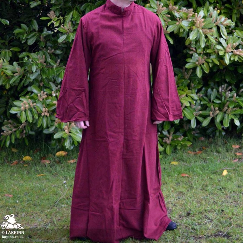 Abraxas Robe - Red - Canvas - LARP Clothing - Monk Costume - Cleric