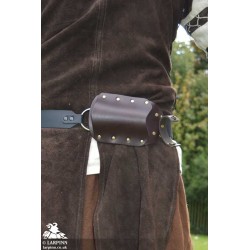 Earl Horizontal Dagger Scabbard - Brown