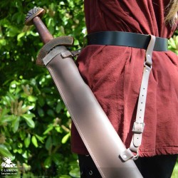 Stuart Long Sword Scabbard - Single Edged - Full Scabbard