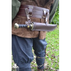 Ranger Horizontal Dagger Scabbard - Brown