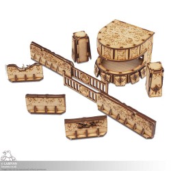 Tabletop Scenics - Fortified Checkpoint - MDF Terrain