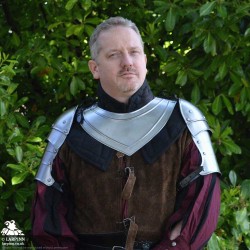 Mark Shoulder Armour - Small - Plain Steel