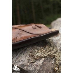 Leather Buckler - 18IN X 11IN - LARP