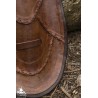 Leather Buckler - 18IN X 11IN - LARP