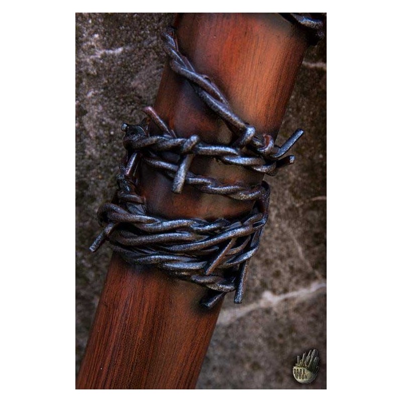 Barbed Wire Baseball Bat - Wood - 32in - LARP - Walking Dead Cosplay
