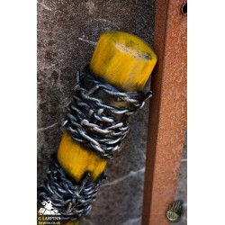 Barbed Wire Baseball Bat - Yellow - 32in - LARP