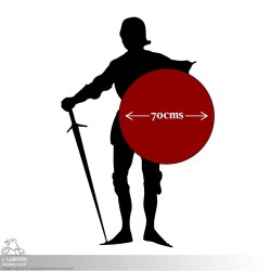 Spartan Shield of Leonidas - 28IN - LARP