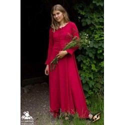 Isobel Shift Dress - Dark Red
