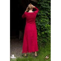 Isobel Shift Dress - Dark Red