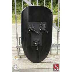 RFB Large Kite Shield - Black/Green - 39IN X 22IN - LARP