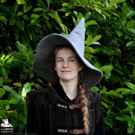 Woollen Witch Hat - Grey