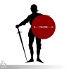 Thegn Saxon Shield - Blue/White - 28IN - LARP