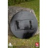 RFB Round Shield - Red & Black - 20IN - LARP