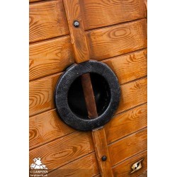 Thegn Saxon Shield - Wood/White - 32IN - LARP