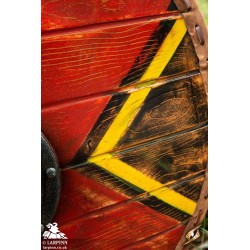 Thegn Saxon Shield - Red - 28IN - LARP