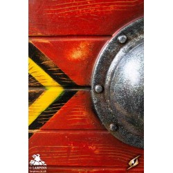 Thegn Saxon Shield - Red - 28IN - LARP