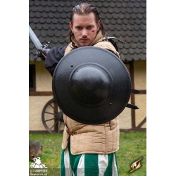 Fencing Buckler - Dark Metal - 14in - LARP