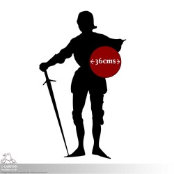 Fencing Buckler - Dark Metal - 14in - LARP