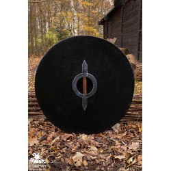 Drang Shield - Red/Wood - 32IN - LARP