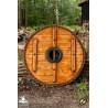 Thegn Saxon Shield - Green Stripe - 32IN - LARP
