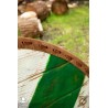 Thegn Saxon Shield - Green Stripe - 32IN - LARP