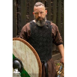 Thegn Saxon Shield - Green Stripe - 32IN - LARP