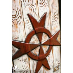 Red Templar Shield - 36IN x 24IN - LARP