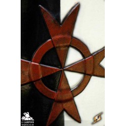 Red Templar Shield - 28IN x 20IN - LARP