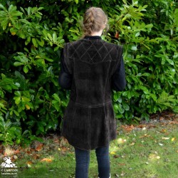 Garen Leather Vest - Short - Brown