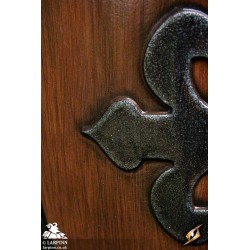 Crusader Shield - Wood/Steel - 28IN x 20IN - LARP