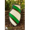 Knight's Shield - Green & White - 32IN x 21IN - LARP