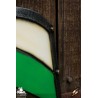 Knight's Shield - Green & White - 32IN x 21IN - LARP