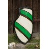 Knight's Shield - Green & White - 32IN x 21IN - LARP