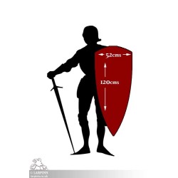 Elf Shield - Blue - 47IN x 22IN - LARP