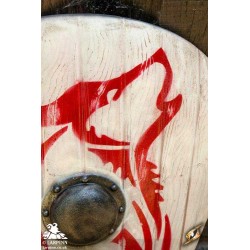 Norman Wolf Shield - 46IN x 22IN - LARP