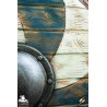 Thegn Saxon Shield - Blue/White - 32IN - LARP