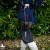 Earl Dagger Leg Scabbard - Black - with Handle Popper