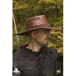 Witch Hunter Hat - Brown Leather
