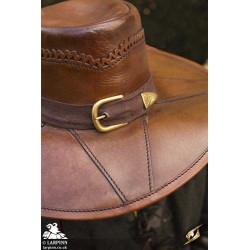 Witch Hunter Hat - Brown Leather